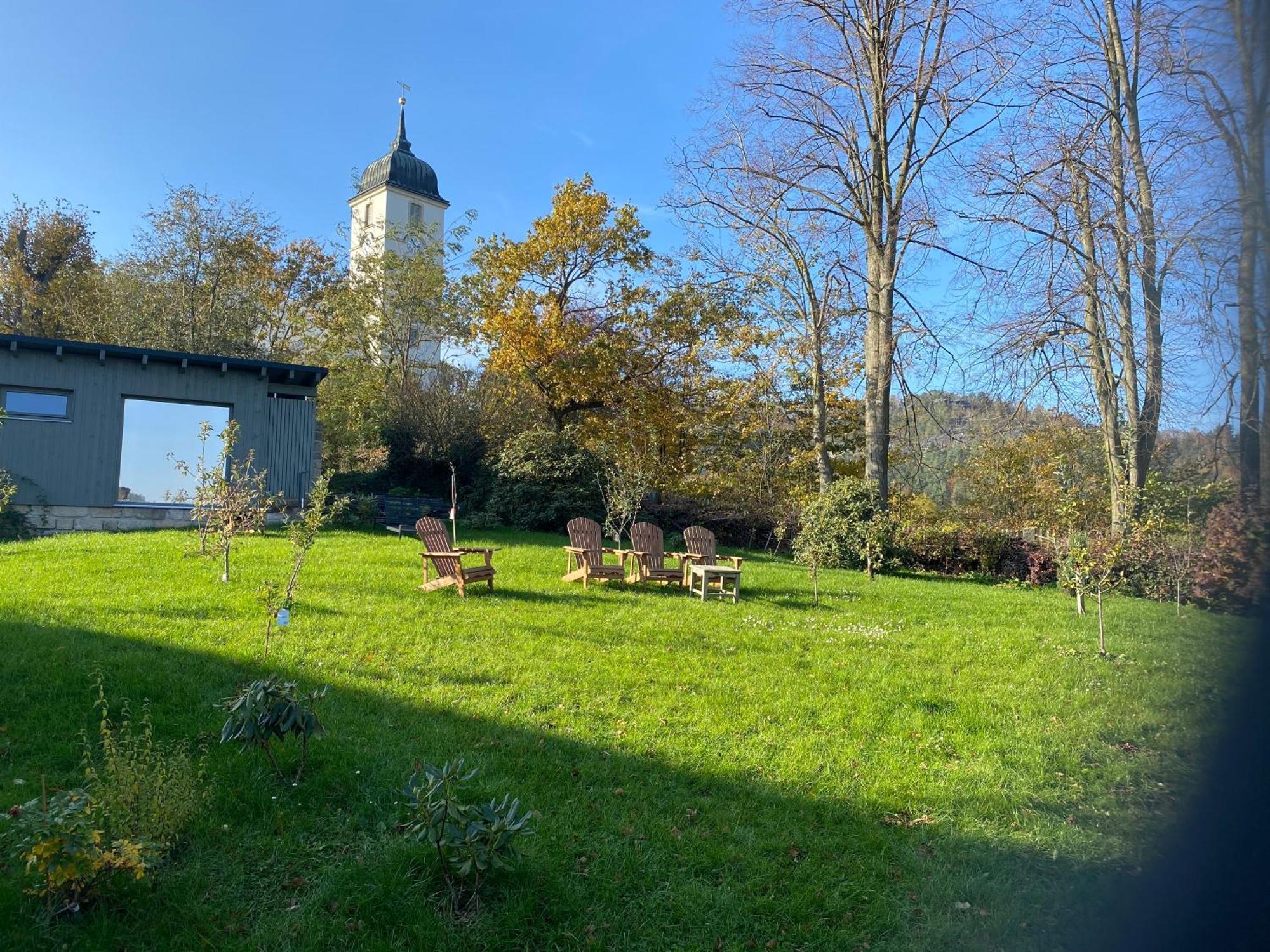 Altes Pfarrhaus Appartement Papstdorf Buitenkant foto